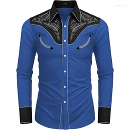 Men's Casual Shirts 2024 Fashion Tribal Retro Top Lapel Long Sleeve Spring Summer High Quality Fabric Soft Comfortable Plus Size