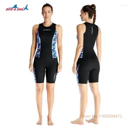 Women's Swimwear 2mm Men Women Wetsuit Surf Summer Suits High Elasticity Diving Suit Swimsuit Rash Guards Roupa De Mergulho Kayaking Wet