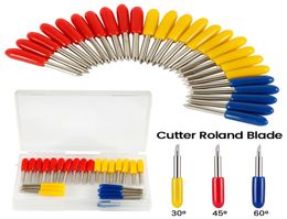 25pcs 30 45 60 Degree Roland Cricut Cutting Plotter Vinyl Cutter Knife Blades Offset Cricut Machine Milling Cutter Router Bit5284398