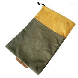 Storage Bags Foraging Bag Waterproof Picking For Mushroom Pouch Canvas Leather Fruit Camping