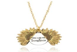 qimoshi Sun multilayer can open lettering necklace love round pendant woman fashion jewelry single product 12pcs3288416