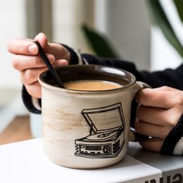 Creative Retro Camera Ceramics Mugs Phonograph Telephone TV set Cups Office Breakfast Milk Coffee Mug For Friend Gift Cup 229e