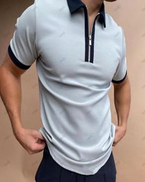 luxury mens polo shirts short sleeve with printing Fashion slim fit embroidery T Shirts Trendy Tees POLOS Tops Summer Casual Breat6403540