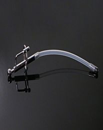 Stainless Steel Male Urethral Stretcher Dilator Catheter Silicone Tube Urethral Penis Plug BDSM Sex Toys For Men Thru Hole5862935