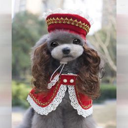 Dog Apparel Pet Costume Dogs Cosplay Halloween Makeup Clothes Wedding Tuxedo Outfit Christmas Cat Cloak Hat Set For Small Medium