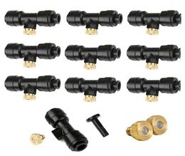 Watering Equipments 21Pcs Misting Nozzles Kit Fog For Patio System Outdoor Cooling Garden Water Mister8256213