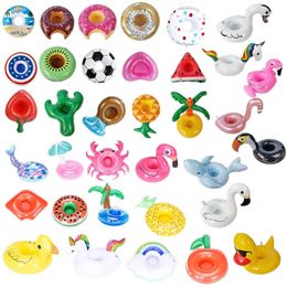 Uchwyty na kubki iatable pobytu napój dla dzieci dla dzieci woda zabawa zabawki flamingo basen float mody imprezowe
