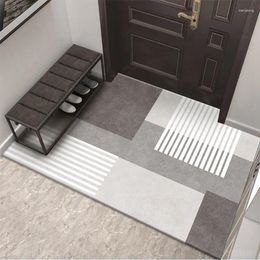 Carpets Modern Simple Polyester PetHousehold Floor Mat Entry Door Non-slip And Dirty Rubber Business Dust