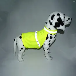 Dog Apparel Reflective Vest Keep Dogs Safe Walking Night Running High Visibility Jacket Pets Fluorescent Colour Clothes Pet Coat