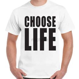 Men's T-Shirts 2024 Choice of Life tsshirt Mens Funny Wham Floral Summer Short sleEved Hipster Alphabet Fashion 100% Cotton Street Clothing d240509