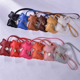 Keychains Lanyards Classic Cute Cat Dog Bag Pendant Key chain Fashion PU Leather Dachshund key Ring Accessories J240509