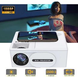 Projectors 2024 New TY60 Home Theatre Projector 150ANSI LED Projector Supports 1920 * 1080P Beam Projector Private Theatre Portable Smart TV J240509