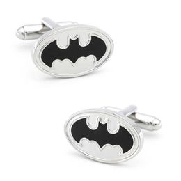 Cuff Links Superhero Design Mens Bat Cufflinks High Quality Copper Material Black Cufflinks Wholesale and Retail Q240508