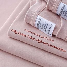Men's T-Shirts Combed Cotton Ts Solid Tops Woman Ma Custom Team Uniform Class Clothes Summer Brand Customization Mens Tshirts H240508