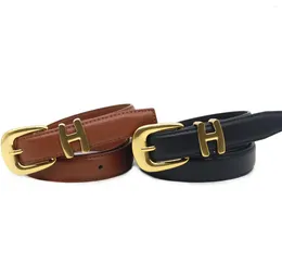 Belts Pu Leather Belt For Men Women Designer Alloy Buckle Waist Strap Female Jeans Trouser Dress Waistband