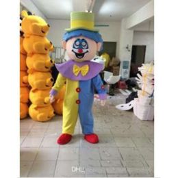 Mascot Costumes Hot Sale Clown Cartoon Outfit Carnival Fancy Dress School Mascot College Costume