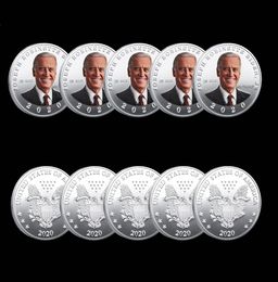 5pcs Joe Biden Commemorative Badge Craft Flying Eagle Challenge Coin Silver Plated Coins Collectibles9726826