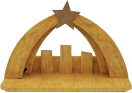 Comfy Hour Faith and Hope Collection Nativity Creche with Star On Roof Stable for Christmas Holy Family Figurine Set Polyresin H132758229