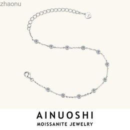 Chain AIRUOSHI original 925 sterling silver chain with a 2.5mm mullite frame and a simple Jewellery certificate for women XW