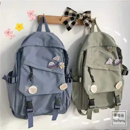 Backpack Girl College Student Backpacks Cute Nylon Women School Bag Lady Kawaii Female Fashion Bags Trendy Travel Handbags