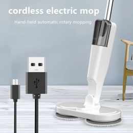 Floor Mop With Sprayer For Cleaning Handheld Wireless Rotary Electric Mop Floor Cleaning Chargeable Home Appliance 240508