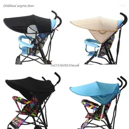 Stroller Parts Upgraded Baby Pram Sun Shade Cover Awning Pushchair Canopy Anti-UV- Umbrella Carriage Dropship