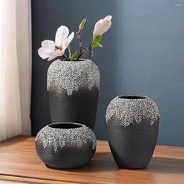 Vases Ceramic Snowflake Art Vase Modern Simple Living Room Tabletop With Dried Flowers Creative Home Decoration