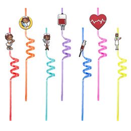 Christmas Decorations Nurse Themed Crazy Cartoon Sts For Sea Party Favours Drinking Supplies Birthday Summer Favour Plastic St Girls Reu Oterm