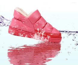 Boots 2024 Plus Size 35-44 Men And Women Winter Snow Warm Flat Waterproof Ankle Platform Home Shoes