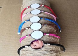 sublimation blank bracelets for women fashion transfer printing rope bracelet custom blank consumables 6colours 15pieceslot C330412971022