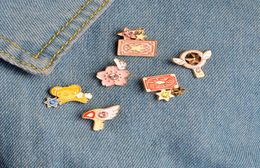 Card Captor Sakura Brooches Kero Sword Kinomoto Star Wand Key Enamel Pin Lapel Badge Japanese Anime collection4222023