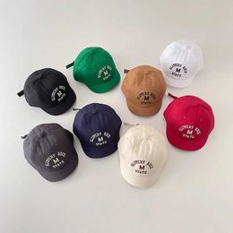 Caps Hats Baby Baseball Hat Spring Summer Childrens Boys and Girls Sun Hat Cotton Letter Pattern Autumn Childrens Hat d240509