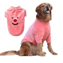 Dog Apparel Autumn And Winter Flannel Big Clothes Golden Retriever Husky Large Hoodie Pet Coat For Dogs