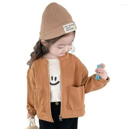 Jackets Girls Coat Letter Pattern For Casual Style Kids Spring Autumn Children Clothes