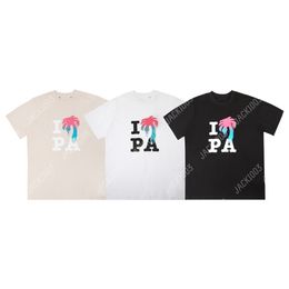 Palm PA 24SS Summer Letter Printing T Shirt Boyfriend Gift Loose Oversized Hip Hop Unisex Short Sleeve Lovers Style Tees Angels 2226 IERS