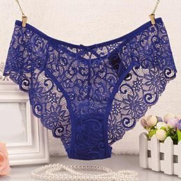 Women's Panties Women Sexy Lace Cutout Hollow Waist BuLift Padded Lingerie For Ladies Ropa De Mujer Lenceria