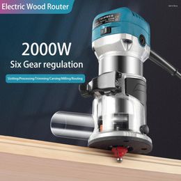 Router Wood 220V Electric Trimmer Woodworking Milling Machine Hand Trimmers Edge 40000RPM Home DIY Tools