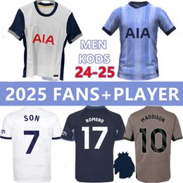 SON Soccer Jerseys 24 25 Men KIDS Football jersey LUCAS LLORIS ROMERO PERISIC KULUSEVSKI BENTANCUR KANE RICHARLISON PEDRO PORRO LUCAS Fans players 2024 2025 shirt