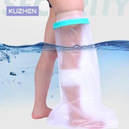 Care Blue Shower Cover Adult Waterproof Sealed Cast Bandage Protector Wound Fracture Leg Foot Arm Palm Bath Protective Ring Sleeve