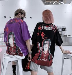 Anime Men039s Short Sleeve TShirt Couple Casual Joker Fashion Youth Tee Shirt Hip Hop Street Dress Top CX2007028458110