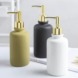 Liquid Soap Dispenser Simple Ceramic Lotion Bottle Home Bathroom Shower Gel Toilet Hand Sanitizer El