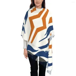 Scarves Lady Long Fulcrum Ahsoka Tano Cosplay Women Winter Soft Warm Tassel Shawl Wraps Sci Fi Tribal Wars Scarf