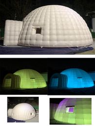 wholesale Giant Portable White Inflatable Igloo Tent Outdoor Dome Event Party Wigwam With Air Blower For Advertising And Decoration