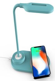 10W Wireless Chargers LED Table Lamp For Samsung S20S10Note10 Fast Charger iPhone 11ProXrXs8 Adjustable8747445