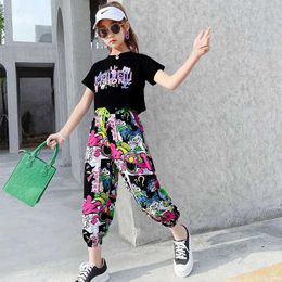 Clothing Sets Girls 2023 Summer New Fashion Trendy Short Sleeve Suits 4 6 8 10 12 14 Years Youth Teenage Girls Korean Style 2Pcs Tees Clothes T240509