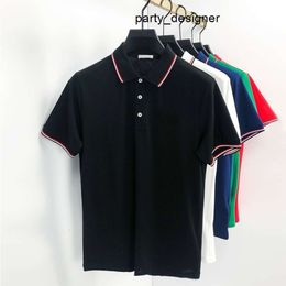 Mens Polos Classic Letter Embroidery Striped Pattern Fashion Tops Polo Shirts Custom Casual Short Sleeves M-3xl ggitys GNG9