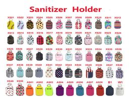 Neoprene Baseball Softball Keychains Hand Sanitizer Bottle 30ML Portable Mini Alcohol Bottles Holders Key RingYWKF3075661