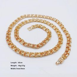 Chains Trendy Various Size 585 Russian Rose Gold Colour Bismark Toggle Lock Necklace Bracelet Set Men Women Luxury Fashion Jewelry6901289