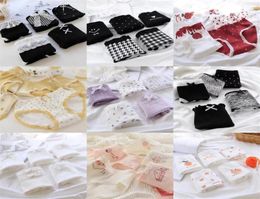SPCITY 5PCS Cute Cartoon Patterned Seamless Panties Set For Woman Cotton Kawaii Print Menstrual Underwear Girls Soft Lingerie 2206760101
