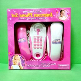 Telephone Walkie Talkies Children Ringing To Gifts Phone Simulation With Pretend Toy Real Sounds Talk Play Each Other Kids Birthdat Gfkwu